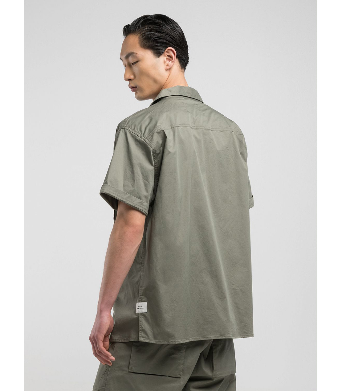 ストレッチコットンツイルボーリングシャツ 詳細画像 ミリタリー 3